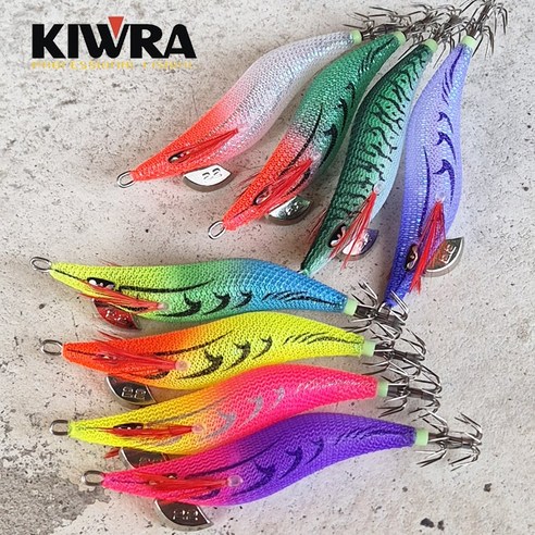 밤바다를 수놓는 예술, 키우라 에기 2.2호 한치 아리 에기 세트 키우라에기