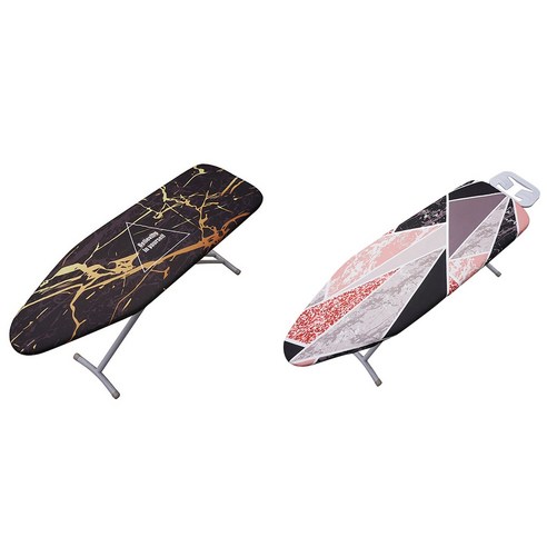 Deoxygene 2pc 140X50CM 패브릭 마블링 다림질 보드 커버 보호 프레스 철 접는 1 & 4, 1개