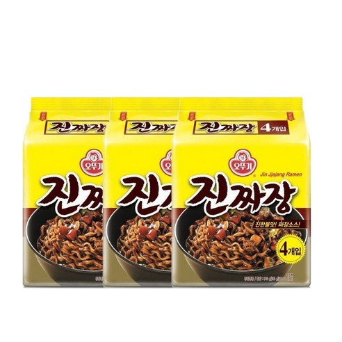 <올따옴> 오뚜기 진짜장멀티 4입 3봉지, 12개