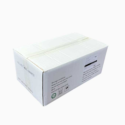 파베글라스 화이트 커버춰 리얼 초콜릿 40% Velvet White Couverture Real Chocolate, 10kg, 1개