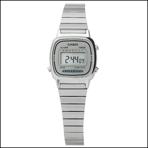 타임플래닛 CASIO LA670WA-7D 카시오 시계 메탈밴드