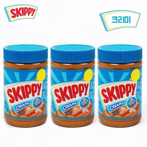 스키피 땅콩버터 크리미 462g, 3개