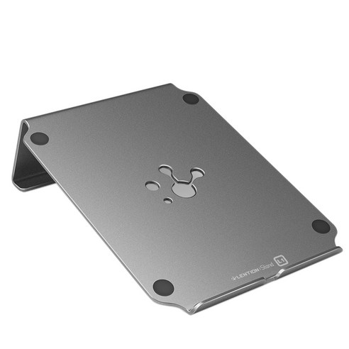 Xzante LENTION 노트북 스탠드 알루미늄 합금 브래킷 금속 11인치-15인치 노트북용 18° 베벨 브래킷 그레이, 회색