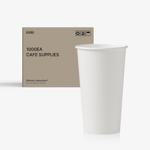 나나커피 20온스 무지 종이컵 (600ml), 1개, 1000개