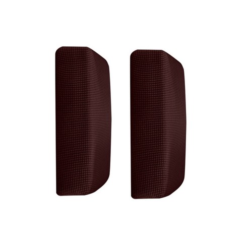 2Pcs 소파 쿠션 커버 소파 프로텍터 다크 브라운_S, 다크 브라운 _ 크기 S, 폴리 에스터