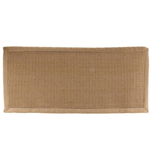 천연 섬유 손으로 짠 사이잘삼 러너 러그 - C 블랙 에지 75x120cm, B 베이지 가장자리 60x120cm, Sisal