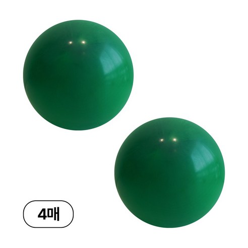 디어플레이스 90cm 대형 원형 풍선, 4매, 13_포레스트그린