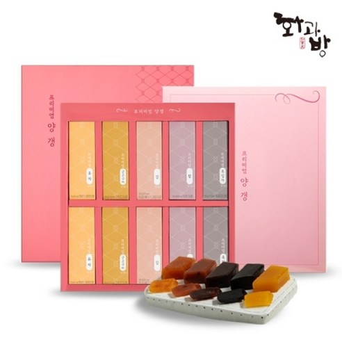 화과방 프리미엄 양갱 10p + 쇼핑백 세트