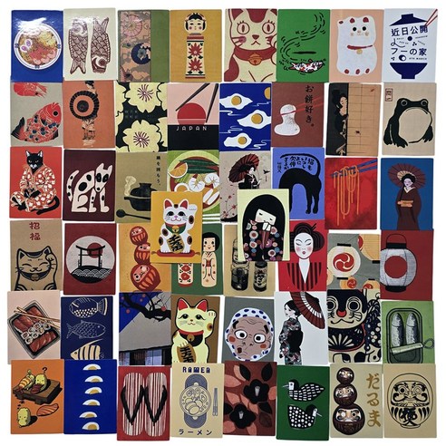 포트렘 캐리어 노트북 스티커, 09_일본 빈티지