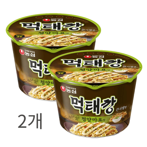 농심 먹태깡 컵라면 청양마요맛 118g X 2개, 4개