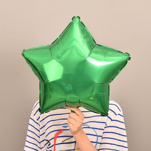 파티복닷컴 모양풍선 10개입, 24.별 그린 45.72cm
