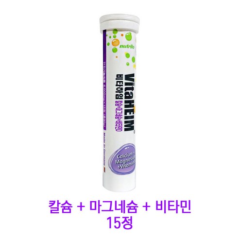 독일 비타하임 칼슘 마그네슘 비타민D 6000mg 15정, 1개, 15캡슐