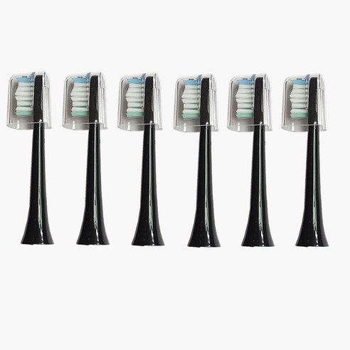 Sarmocare S100/S200 초음파 소닉 핏 Digoo DG-YS11 용 6Pcs 교체 전동 칫솔 헤드, 6pcs heads
