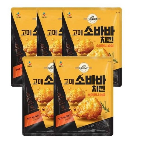 고메 소바바치킨 소이허니 순살, 3개, 375g