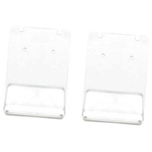2 PCS Clear Earring 디스플레이 스탠드 주최자 옷걸이 보석 랙 쇼 케이스 주최자 보관 랙, 클리어, 아크릴