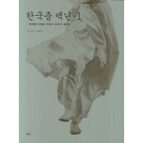 한국춤 백년 1:한국춤의 전통을 이어온 20세기의 예인들, 눈빛, 정범태 저