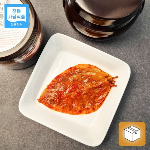 경남 창원 노란 콩잎 장아찌 300g 장원식품 국내산, 1개