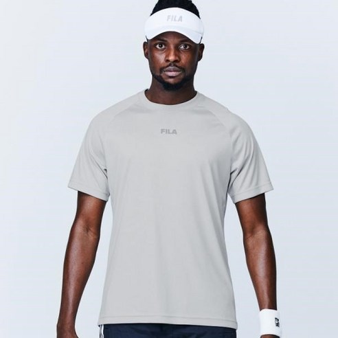 [FILA] 기능성 로고 티셔츠_FS2RSD2202X_LGY