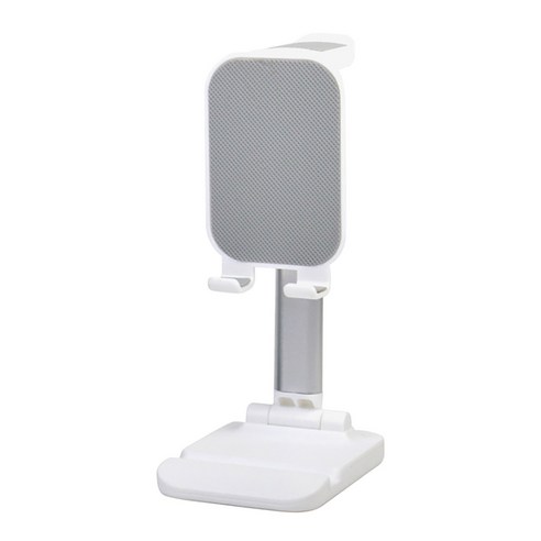 Retemporel 휴대 전화 홀더 4-11 인치 스마트 폰 및 태블릿 용 조정 가능한 데스크탑 (흰색), 하얀색