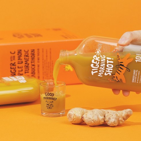 활력 넘치는 아침을 열어줄 마법, 타이거모닝 진저샷