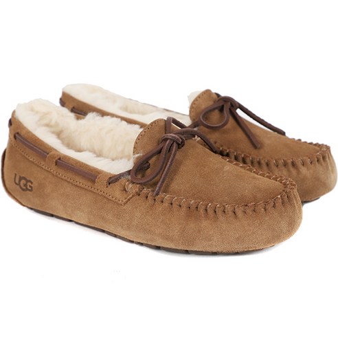 어그 UGG 여성 다코타 양털 모카신 (1107949-CHE)