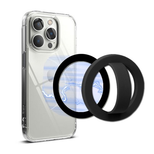 맥세이프 블랙 실리콘 핑거링 스마트톡 1개 자석링홀더