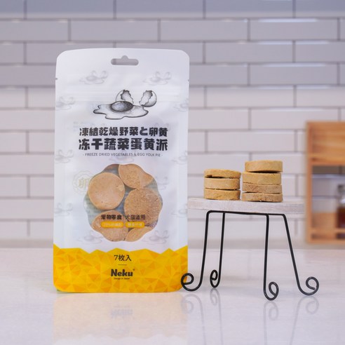네쿠 동결건조 노른자 요크 파이 야채, 18g, 2개