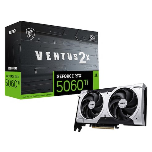 MSI 지포스 RTX 5060 Ti 벤투스 2X OC 플러스 D7 8GB 투팬, 1개