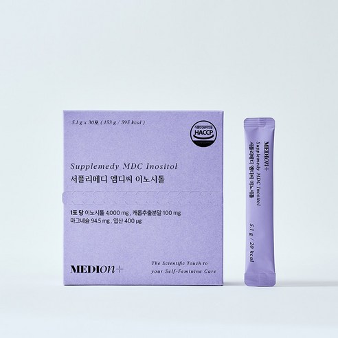 메디온 서플리메디 엠디씨 이노시톨 MDC 4000mg 엽산 비타민B, 153g, 1개