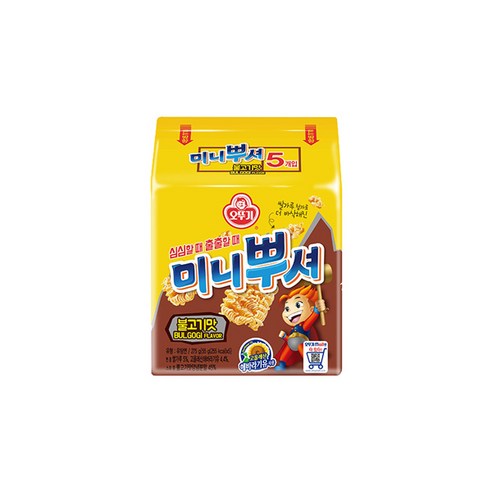 오뚜기 미니뿌셔 불고기맛 55g, 275g, 2개