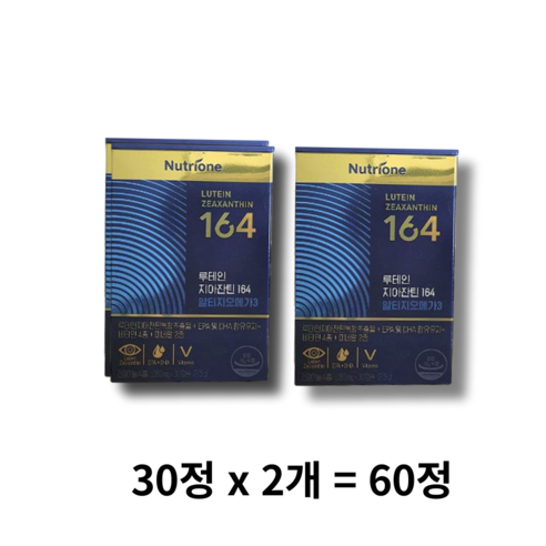 뉴트리원 루테인 지아잔틴 164 알티지 오메가3 (병 포장), 30정, 1개