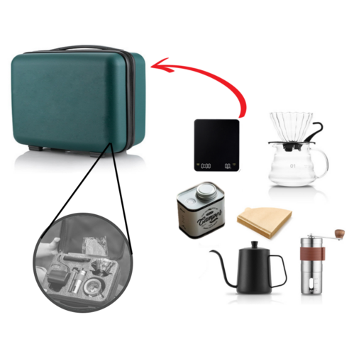 캠핑 애호가와 커피 애호가를 위한 궁극적인 커피 메이킹 솔루션: 핸드드립 올인원 세트