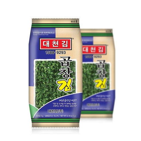 대천김 곱창김 도시락김 5g x 40봉, 단품