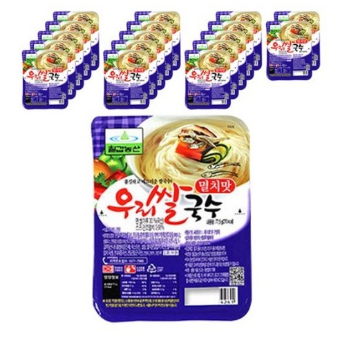 칠갑농산 우리쌀국수 멸치맛 77.5g x3개, 3개