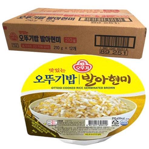 맛있는 오뚜기밥 발아현미, 210g, 24개