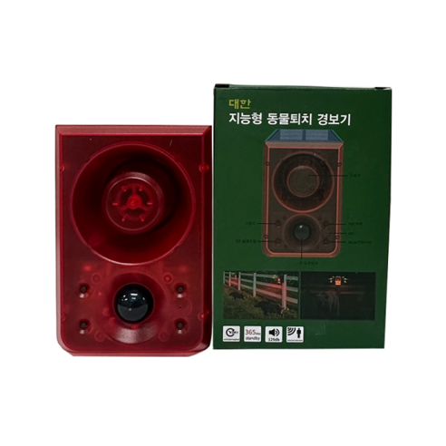 지능형동물퇴치경보기 들개 비둘기 까치 맷돼지 고라니 각종 농사 방해동물 경보기, 1개