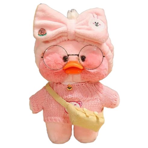 볼빨간 볼빵빵한 오리 인형 부드럽고 폭신한 피규어 국내배송, B타입, 1개
