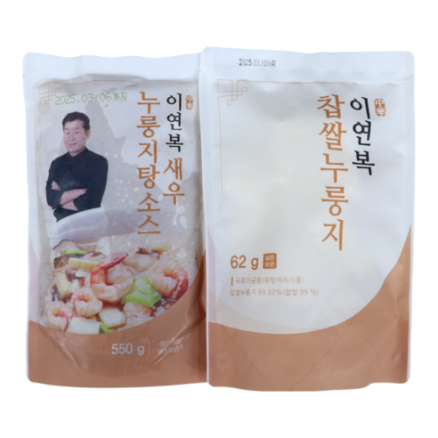 이연복셰프 새우 누룽지탕 (소스/누룽지/야채모둠), 822g, 6개