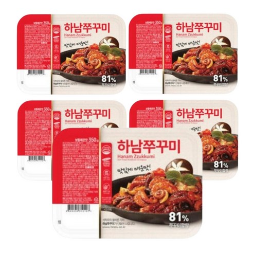 하남 쭈꾸미 350g x 10팩 (보통 매운맛), 10개
