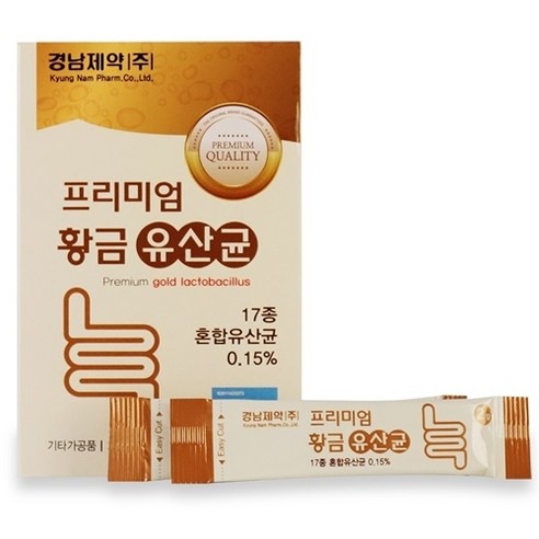 경남제약 프리미엄 황금 유산균 2g X 30포, 3개, 60g