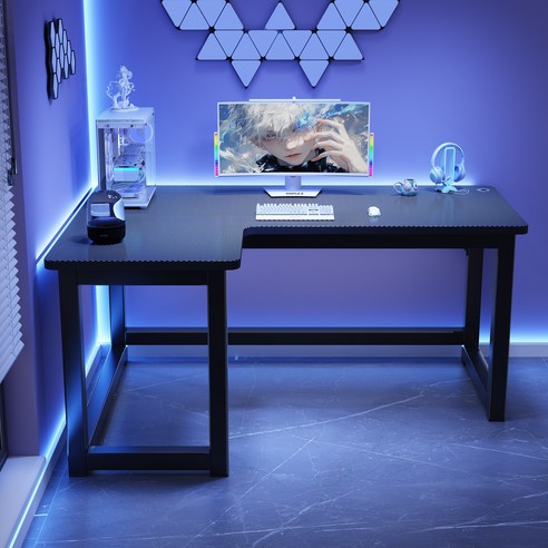 작업 환경을 최적화하는 심플리 ㄱ자 게이밍 책상