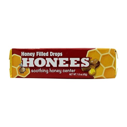 Honees Honey Filled Drops 1.60 Bars 허니즈 허니 필드 드롭 1.60바 (24팩) 아뜰리에허니