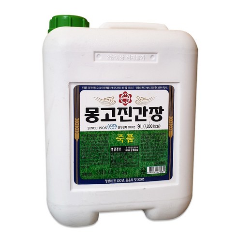 몽고 진간장(죽품) 13L, 1개