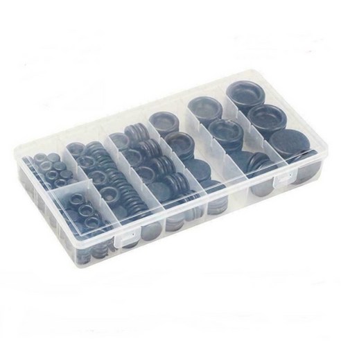 170pcs 고무그로밋 가스켓 고무패킹 고무오링 마개, 1개