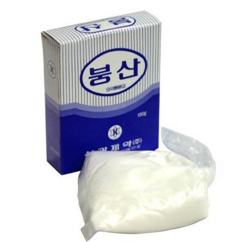 (안진)붕산 - 100g(Boric)1통/보릭가루/붕산가루/붕산파우더/붕산/, 100g, 6개