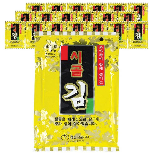 시골김 전장김골드 프리미엄, 60g, 20개