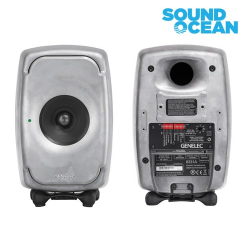 GENELEC SAM (Smart Active Monitor) 시리즈 제네렉 스튜디오 모니터 스피커 1통, 8331(알루미늄)