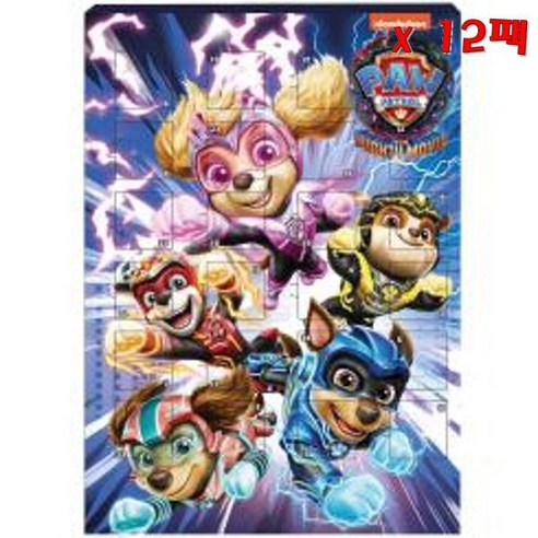 Paw Patrol 파우패트롤 크리스마스 어드벤트 캘린더 12팩, 12개