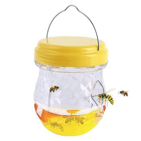 말벌 퇴치 호넷 트랩 행잉 플라이 캐처 무독성 해충 방제 정원, 01 1Pc A