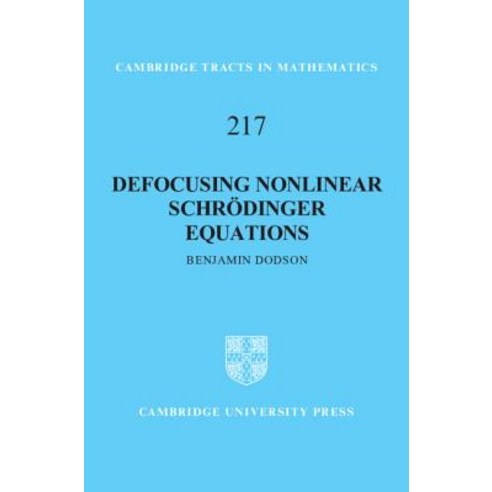 (영문도서) Defocusing Nonlinear Schrödinger Equations Hardcover, Cambridge University Press, English, 9781108472081